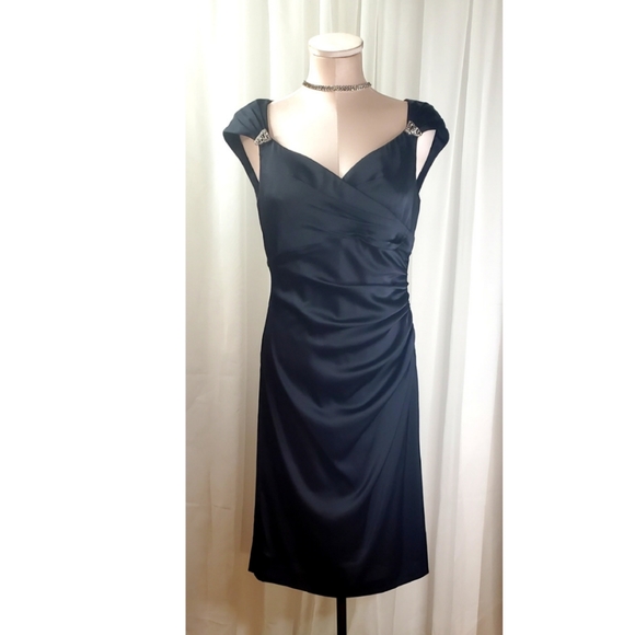 Ralph Lauren Evening Cocktail Dress-Dark Navy size 8 - Picture 1 of 9